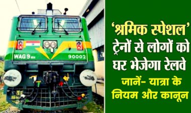 Corona Update : प्रवासी मजदूर और छात्र कृपया ध्यान दें! ‘श्रमिक स्पेशल’ ट्रेन से जाना चाहते हैं घर,तो इन नियमों का करना होगा पालन