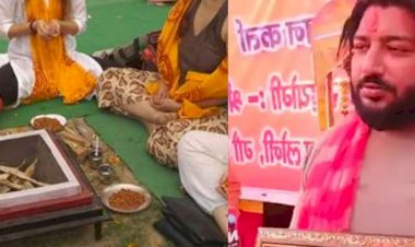 51 कुंडीय महायज्ञ के दौरान संतों की उपस्थिति में स्वेच्छा से आमिर  बना अभय त्यागी, बोला- सनातनी हिन्दू थे मेरे पूर्वज